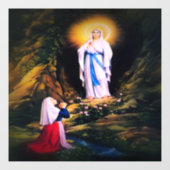 Onze dame van Lourdes Raamsticker (Vel)