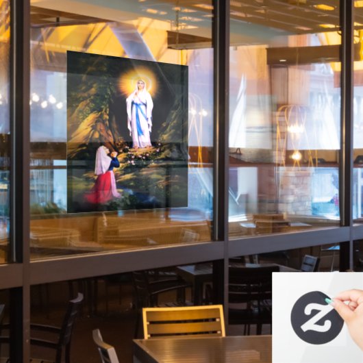 Onze dame van Lourdes Raamsticker (Restaurant Raam)