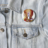 Onze dame van Lourdes Ronde Button 5,7 Cm (In situ)
