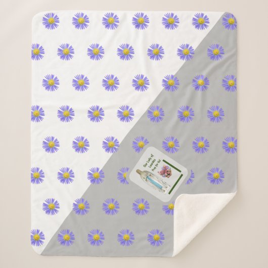 Onze dame van Lourdes Sherpa Deken (Voorkant)