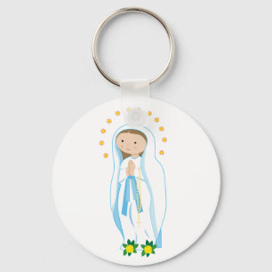 Onze dame van Lourdes Sleutelhanger