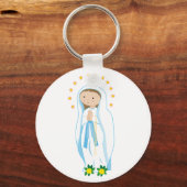 Onze dame van Lourdes Sleutelhanger (Voorkant)