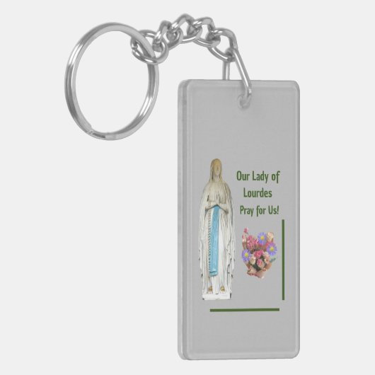 Onze dame van Lourdes Sleutelhanger (Voorkant Links)