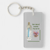 Onze dame van Lourdes Sleutelhanger (Voorkant)