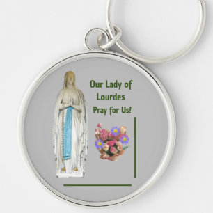 Onze dame van Lourdes Sleutelhanger