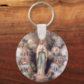 Onze dame van Lourdes Sleutelhanger (Voorkant)