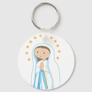 Onze dame van Lourdes Sleutelhanger