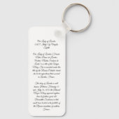 Onze dame van Lourdes Sleutelhanger (Achterkant)