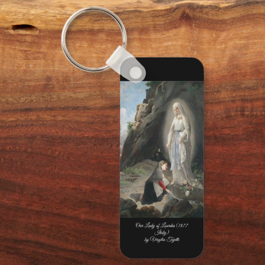 Onze dame van Lourdes Sleutelhanger (Voorkant)