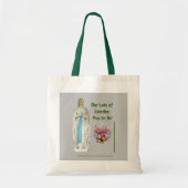 Onze dame van Lourdes Tote Bag (Voorkant)