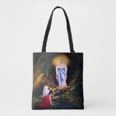 Onze dame van Lourdes Tote Bag (Voorkant)