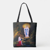 Onze dame van Lourdes Tote Bag (Achterkant)