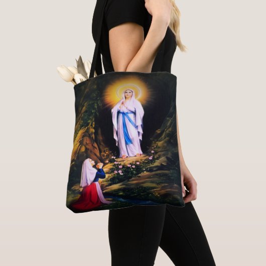 Onze dame van Lourdes Tote Bag (Dichtbij)