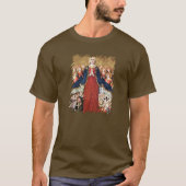 Onze dame van Mercy Maagd Mary onder haar mantel T-shirt (Voorkant)
