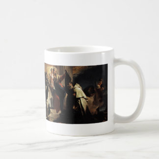 Onze dame van Mt Carmel en de zielen in het zuiver Koffiemok