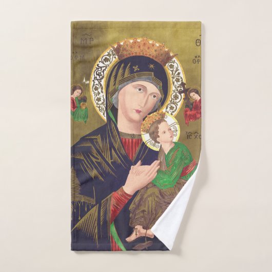 Onze Dame van Perpetual Help Bad Handdoek (Handdoek)