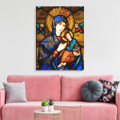 Onze Dame van Perpetual Help Canvas Afdruk (Insitu (Woonkamer))