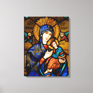 Onze Dame van Perpetual Help Canvas Afdruk