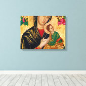 Onze Dame van Perpetual Help Canvas Afdruk (Insitu (Houten vloer))