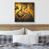Onze Dame van Perpetual Help Canvas Afdruk (Insitu (Slaapkamer))