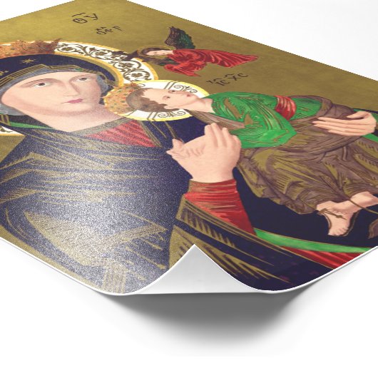 Onze Dame van Perpetual Help Foto Afdruk (Hoek)