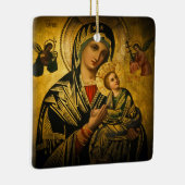 Onze Dame van Perpetual Help Keramisch Ornament (Rechts)