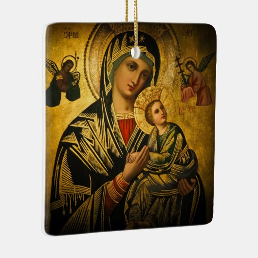 Onze Dame van Perpetual Help Keramisch Ornament (Rechts)