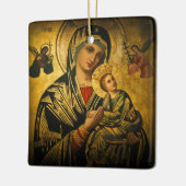 Onze Dame van Perpetual Help Keramisch Ornament (Links)