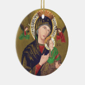 Onze Dame van Perpetual Help Keramisch Ornament (Rechts)