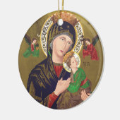 Onze Dame van Perpetual Help Keramisch Ornament (Links)