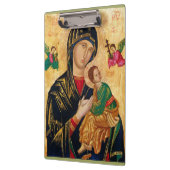 Onze Dame van Perpetual help Maagd Mary Icon Rusla Klembord (Links)