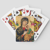 Onze Dame van Perpetual help Maagd Mary Icon Rusla Pokerkaarten (Achterkant)