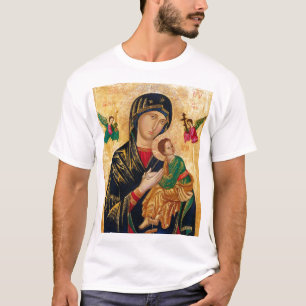 Onze Dame van Perpetual help Maagd Mary Icon Rusla T-shirt