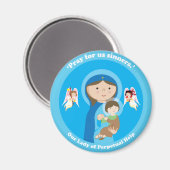Onze Dame van Perpetual Help Magneet (Voorkant / Achterkant)