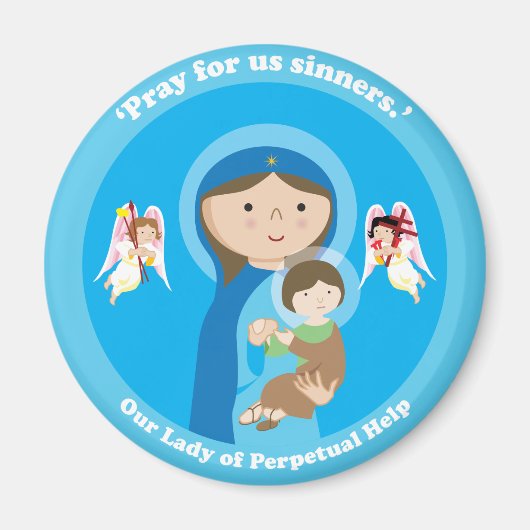 Onze Dame van Perpetual Help Magneet (Voorkant)