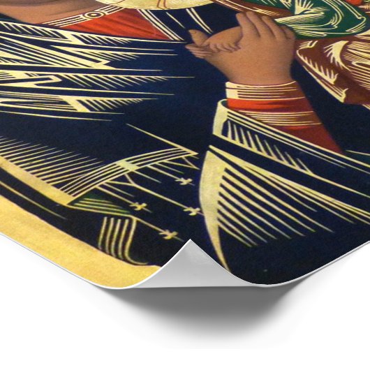 Onze Dame van Perpetual Help Poster (Hoek)