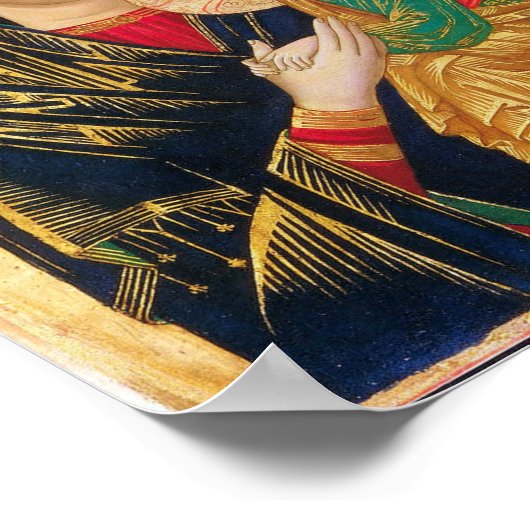 Onze Dame van Perpetual Help Poster (Hoek)