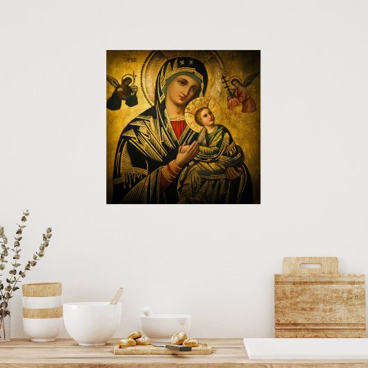 Onze Dame van Perpetual Help Poster (Keuken)