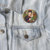Onze Dame van Perpetual Help Ronde Button 5,7 Cm (In situ)