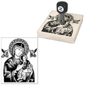 Onze Dame van Perpetual Help Rubber Stamp Rubberstempel (Gestempeld)