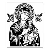 Onze Dame van Perpetual Help Rubber Stamp Rubberstempel (Afrduk)