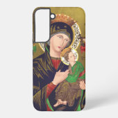 Onze Dame van Perpetual Help Samsung Galaxy Hoesje (Achterkant)