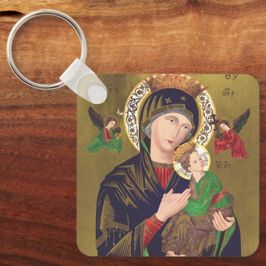 Onze Dame van Perpetual Help Sleutelhanger (Voorkant)