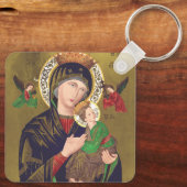 Onze Dame van Perpetual Help Sleutelhanger (Achterkant)