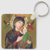 Onze Dame van Perpetual Help Sleutelhanger (Achterkant)