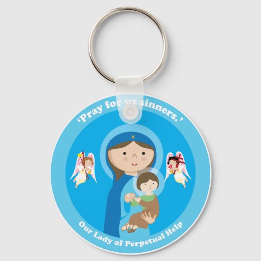 Onze Dame van Perpetual Help Sleutelhanger (Voorkant)
