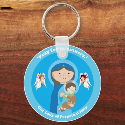 Onze Dame van Perpetual Help Sleutelhanger (Voorkant)