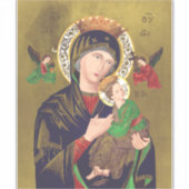 Onze Dame van Perpetual Help Sticker (Voorkant)