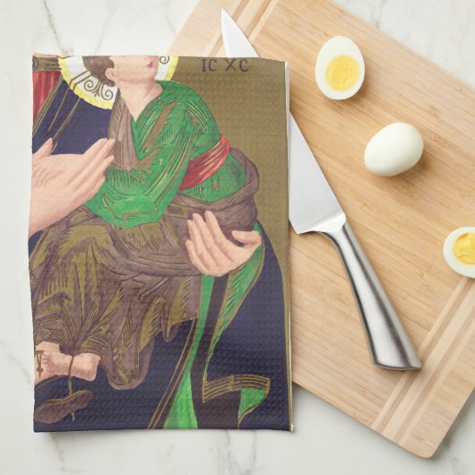 Onze Dame van Perpetual Help Theedoek (Quarter Fold)