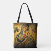 Onze Dame van Perpetual Help Tote Bag (Achterkant)